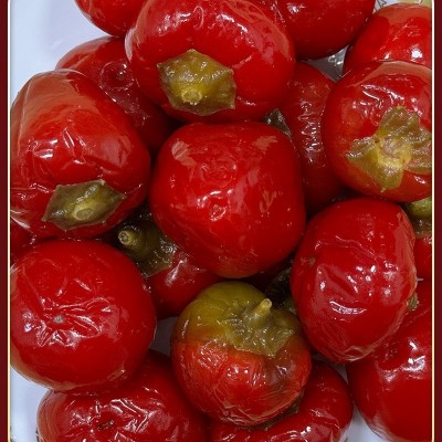 泡椒灯笼椒1.5kg 泡珠子椒圆椒灯笼泡椒牛蛙调味料酸辣泡菜批发 1瓶图2