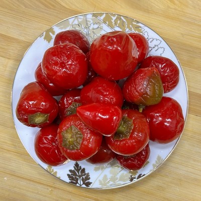 灯笼椒商用腌制泡菜泡辣椒珠子椒圆椒子弹头草莓椒批发餐饮泡辣椒 1袋图3