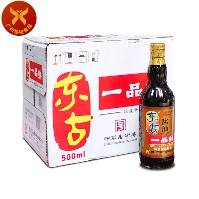 鹤山名产 东古 一品鲜酱油 500ml*12瓶 一箱 炒菜烹饪点蘸优选酱 1箱图5