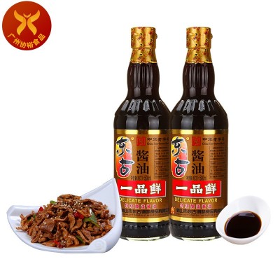 鹤山名产 东古 一品鲜酱油 500ml*12瓶 一箱 炒菜烹饪点蘸优选酱 1箱图3