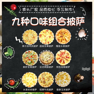 包邮9种口味披萨饼胚 加热即食披萨 披萨半成品家用9英寸披萨 5个图2
