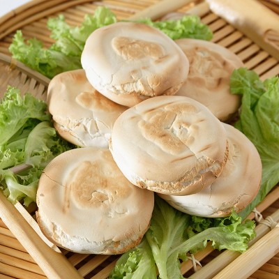 山东特产潍坊杠子头硬面火烧手工制作面食烧饼全麦馒头馍烙饼代发 1件图3