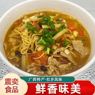 广西特产老友伊面整箱30袋装批发方便面速食食品老友粉干吃面条 1箱图2