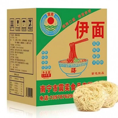 广西特产老友伊面5斤装摆摊可换包装方便面厂家熬夜加班宵夜 1箱