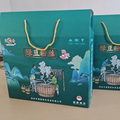 厂家批发精品龙口粉丝礼盒花甲麻辣烫鸭血爆肚冲泡火锅速食细丝 1千克图3