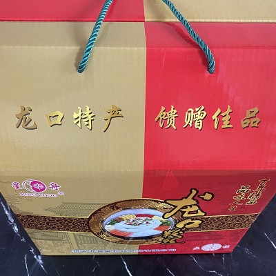 厂家批发精品龙口粉丝礼盒花甲麻辣烫鸭血爆肚冲泡火锅速食细丝 1千克图2