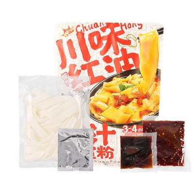 剑蜀大宽粉土豆粉湿粉袋装带料包川味红油味干拌夜宵速食速食粉 1件图3
