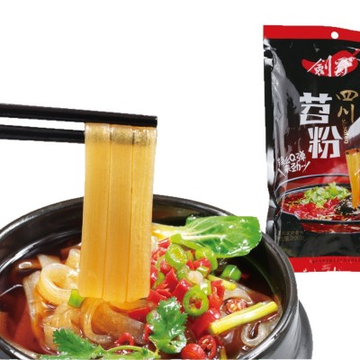 剑蜀火锅苕粉袋装四川特产速食火锅专用苕粉200g*48包/箱现货批发 1箱图5