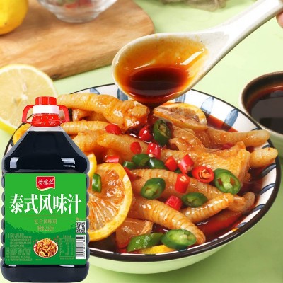 泰式风味汁家用商用网红柠檬鸡爪正宗酸辣凉拌泡椒凤爪调味料海鲜 1桶图3