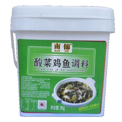 南锦酸菜鸡鱼调料 3kg方桶 1桶图3