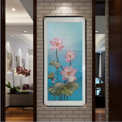 苏绣墙布装饰画苏州刺绣新中式现代装饰画马到成功玄关画玉堂富贵 2件图2