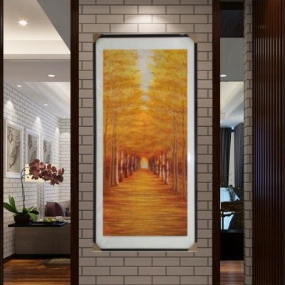 苏绣墙布装饰画苏州刺绣新中式现代装饰画马到成功玄关画玉堂富贵 2件图4
