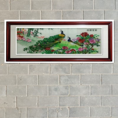 苏绣机绣装饰画成品手工绣加工富贵祯祥花开富贵鸿运当头 10幅图3