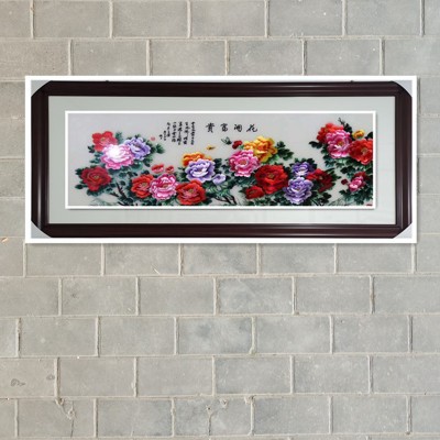 苏绣机绣装饰画成品手工绣加工富贵祯祥花开富贵鸿运当头 10幅图4
