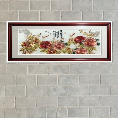 苏绣机绣装饰画成品手工绣加工富贵祯祥花开富贵鸿运当头 10幅