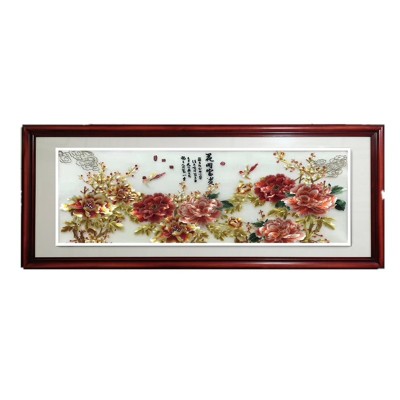 苏绣机绣装饰画成品手工绣加工富贵祯祥花开富贵鸿运当头 10幅图5