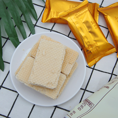 张大姐威化408g袋装网红酸奶冰淇淋咖啡味无蔗糖牛乳饼干解馋零食 2袋图3