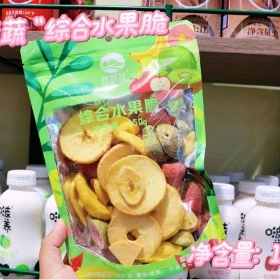 苗蔬蔬综合水果果蔬草莓脆片混合150零食袋装网红水果脆零食 3包