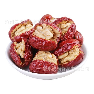 灰枣夹核桃 批发代发独立小包装500克新疆特产特级灰枣夹心核桃仁 3袋图5
