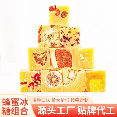 厂家批发蜂蜜柚子茶冰糖水果花茶 现货冻干茶块冲泡水饮品组合 1件图2
