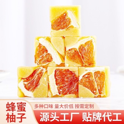 厂家批发蜂蜜柚子茶冰糖水果花茶 现货冻干茶块冲泡水饮品组合 1件