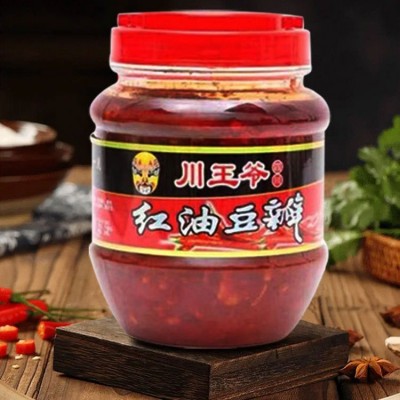 出口红油豆瓣郫县豆瓣酱500克餐饮调料火锅家用小炒调味料批发 24罐
