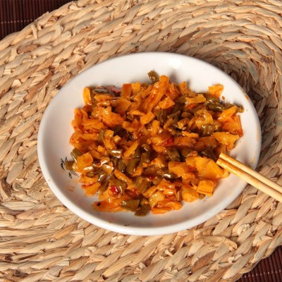 厂家酱萝卜榨菜整箱批发商用酱菜香辣下饭菜萝卜丁咸菜佐餐伴侣 100个图3