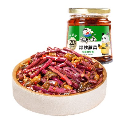 饭扫光爆炒蕨菜牛肉酱辣椒酱拌饭菜咸菜榨菜拌面酱开胃菜下饭菜酱 4瓶