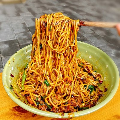 商用重庆小面调料7斤桶装麻辣拌面酱专用佐料油辣子麻辣酱辣味 1g图4
