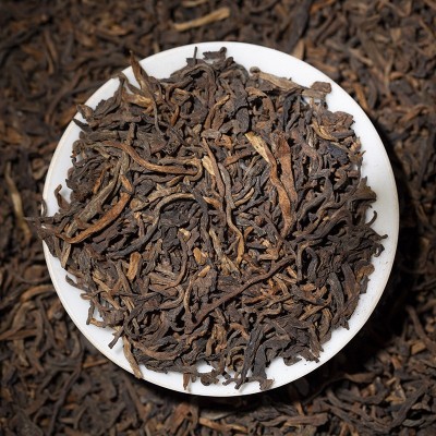 批发云南普洱茶熟茶勐海宫廷金芽古树头春陈香樟香枣香熟普散茶 1斤图2