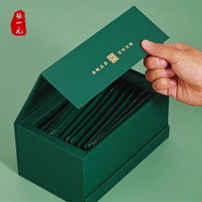 张一元茶叶2025新茶特级太平猴魁60g礼盒装手工捏尖高山春茶绿茶 1盒图2