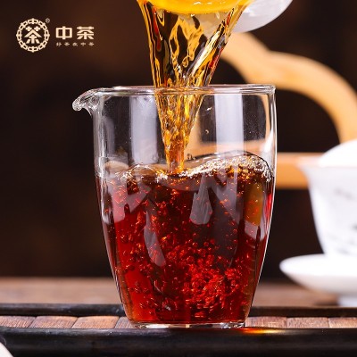 中茶特级普洱茶叶经典标杆熟茶陈韵金芽150g罐装散装茶中华老字号 1盒图4