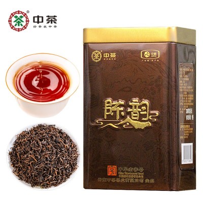 中茶特级普洱茶叶经典标杆熟茶陈韵金芽150g罐装散装茶中华老字号 1盒图5