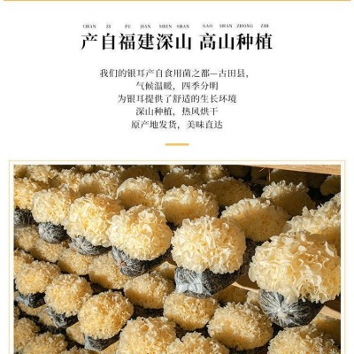 厂家直发今年新货头茬银耳干货散装批发古田银耳糯耳白木耳包邮 1箱图2