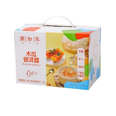 颜如耳木瓜鲜炖银耳露228克*6瓶银耳羹礼盒免煮免泡开盖即食 1箱图5