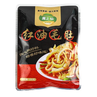 魔之仙 红油毛肚零食 餐饮食品劲道脆爽素毛肚解馋 1箱图5