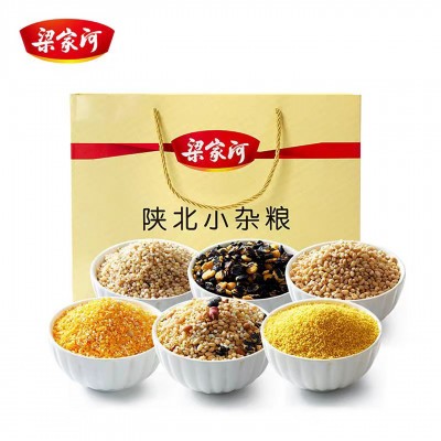 梁家河 陕北小杂粮礼盒3kg 五谷杂粮粗粮八宝粥小米麦仁陕西特产 1盒图2