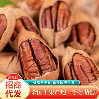 代发薄皮碧根果炭烧味长寿果批发250g 手剥开口奶香味酥脆碧根果 1袋