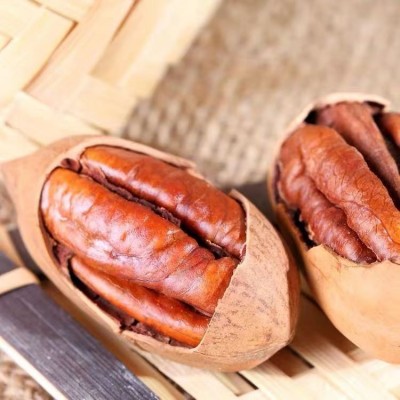 代发薄皮碧根果炭烧味长寿果批发250g 手剥开口奶香味酥脆碧根果 1袋图4