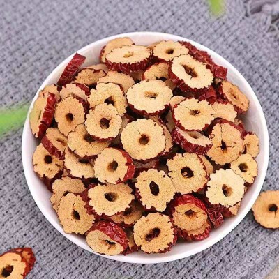 红枣片红枣干圈泡茶泡水新疆若羌香脆酥脆大枣子无核灰枣干吃即食 1件图2