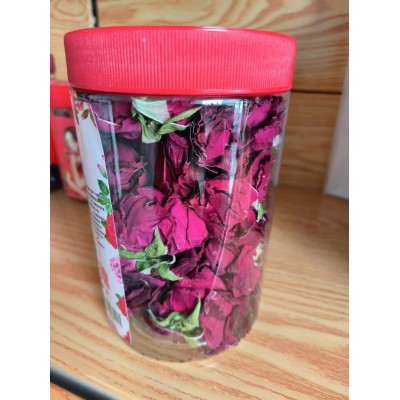 现货云南墨红玫瑰整朵玫瑰花冠新货烤干冻干玫瑰花茶食用干花批发 1罐图2