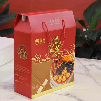 佛跳墙海鲜鲍鱼花胶海参干贝加热即食大盆菜1.5KG节日礼盒装送礼 2盒图5