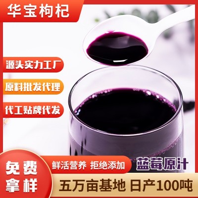 宁夏华宝蓝莓原汁实力厂家产地原料大桶批发20kg/200kg每桶含税运 1桶图2