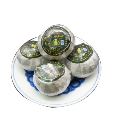 广东新会2016年天马金稻田宫廷老树茶小青柑40个500g普洱熟茶批发 2斤图5