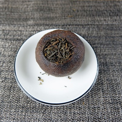 2012年古树大红柑一斤装15年古树普洱熟茶新会天马大红柑特产批发  1斤图3