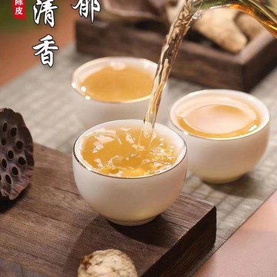新会10年陈皮正宗泡水泡茶老陈皮干煲汤陈皮茶水生晒大红皮礼盒装 1罐图3