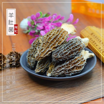 闽妃羊肚菌干货20g 云南特产新鲜羊肚蘑非野生营养煲汤食材非500g 1袋