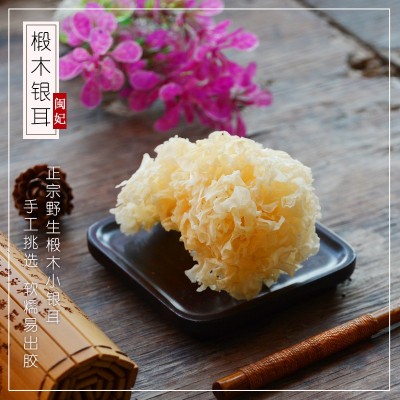闽妃椴木银耳干货100g 小雪耳糯耳白木耳银耳莲子羹材料 1件