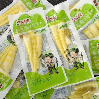 云乡人家山椒竹笋尖开袋即食散装泡椒竹笋片小包装零食品整箱批发 1袋图5