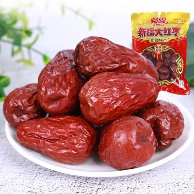 新疆红枣 皮薄肉厚核小口感酥软肉密 香甜大红枣泡茶即食大货代发 2袋